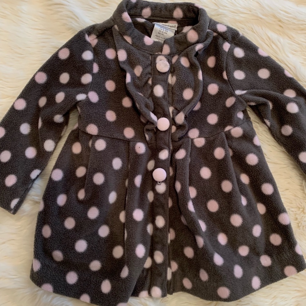 Fleece baby button-up top